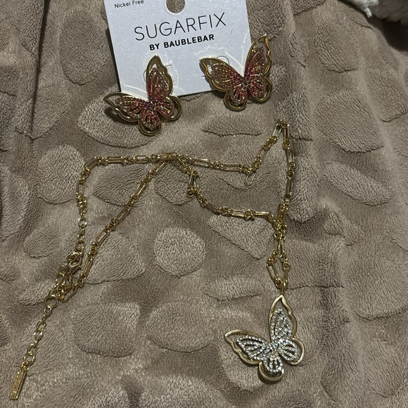 Sugarfix by Baublebar Butterfly Necklace and Earrings - Picture 2 of 12